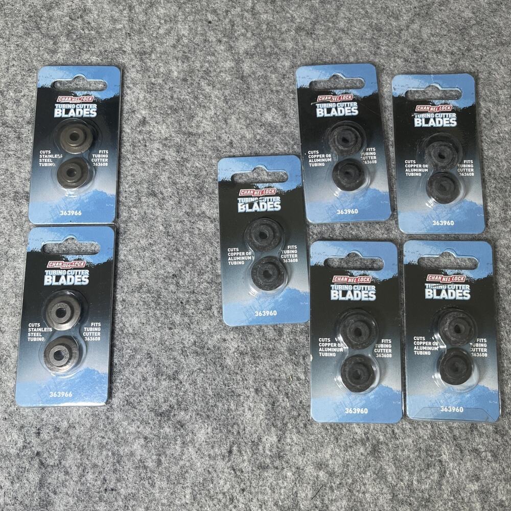 Lot of 7 (2pk) Channellock Tubing Cutter Blades for Copper, Aluminum, Stainless